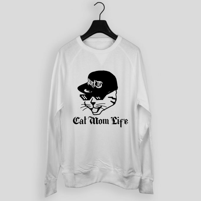 Cat Mom Life Lightweight Sweatshirt